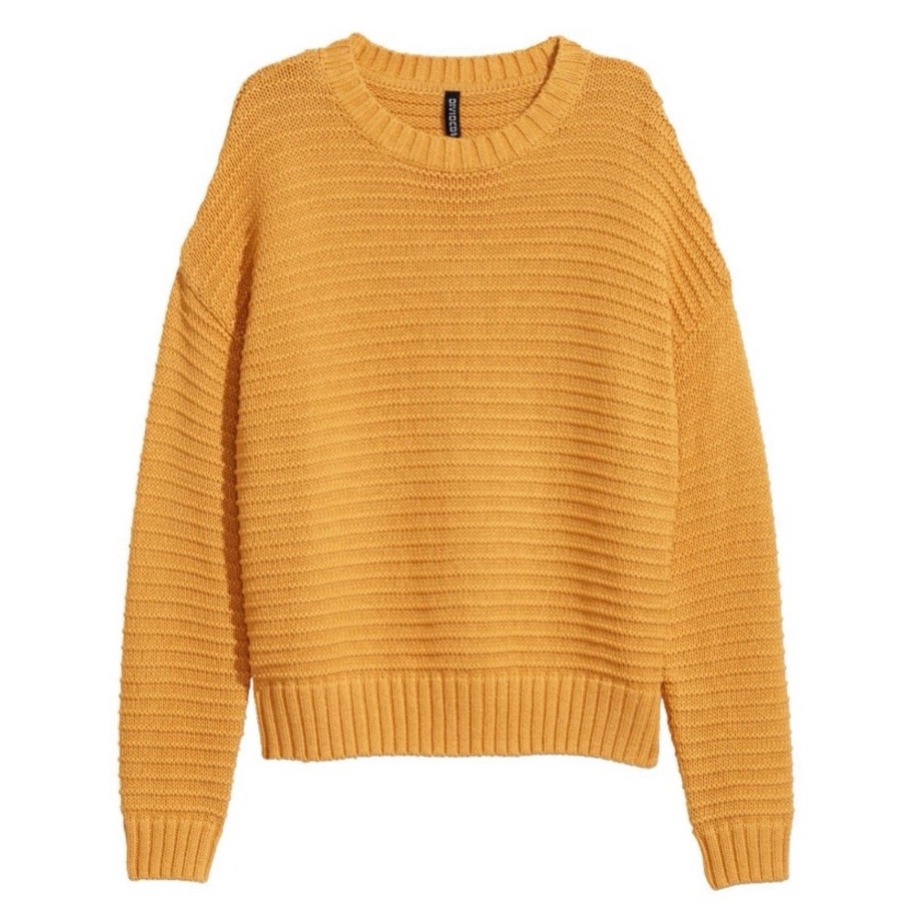 Mustard Yellow Knit Sweater
